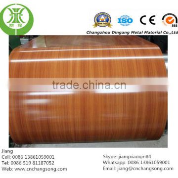 Wooden coated steel coil