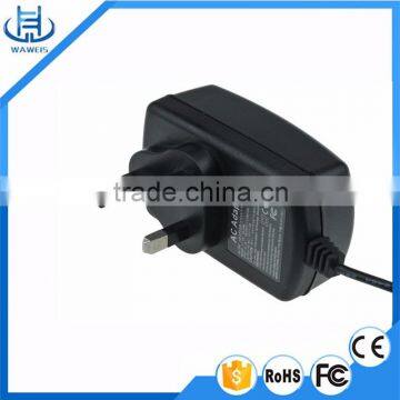 UK plug 12V 2A power adapter 24W AC adapter 5521 dc tip for CCTV and wifi router