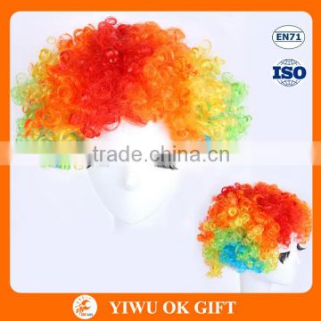 Cheap colorful wholesale party cosplay clown wig