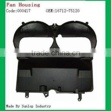 toyota hiace spare parts #000417 hiace TRH200 fan housing fan shroud hiace 16712-75120 16712-75121 1671275121