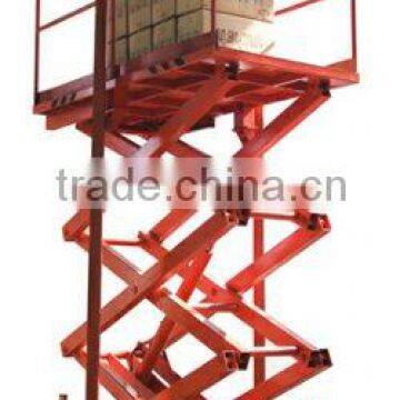 Light hydraulic cargo elevator QSJT