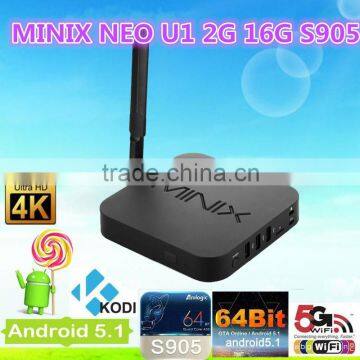 Original MINIX NEO U1+NEO A2 lite Android TV Box Amlogic S905 Quad Core 2G/16G