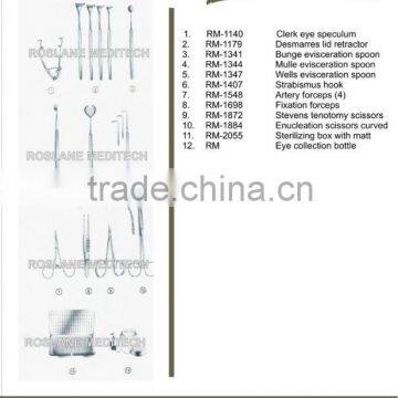 Enucleation Set / Ophthalmic Surgery Instruments