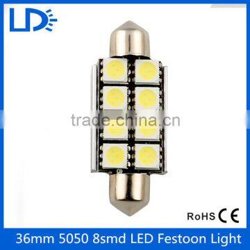 Car light source Festoon 5050 8smd 39mm auto bulbs lights