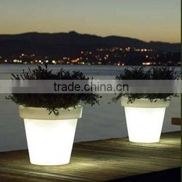 Colorful waterproof technology Led Flower Pot/color Changing Planter / Light Up Outdoor Furniture