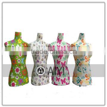 Small Cheap Upper Body Flower Glossy Mannequin