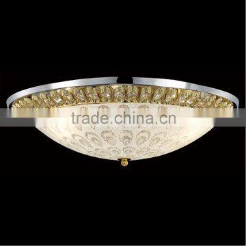 Hot sell hight quality golden crystal round ceiling light fixture 5532