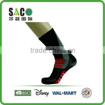 Red Three Stripes Red Well Crib Pattern Black Nylon Sport Socks