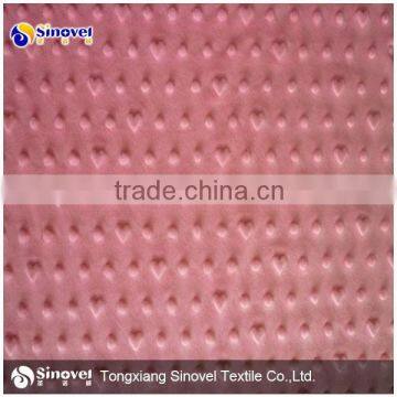 china supplier wholesale minky dot minkee fabrics