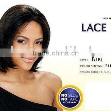 Front lace wig - Human hair Hand tied wigs