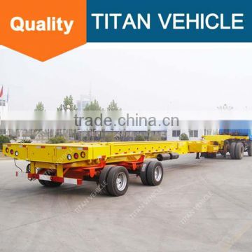 transport wind blade low bed extendable trailer, 43m extendable trailer