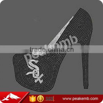 Wholesale Iron On Rhinestone Appliques Sox for High Heel Shoes