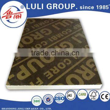 6/9/12/15/18mm concrete shuttering plywood from shandong LULI GROUP China manufacturers since 1985