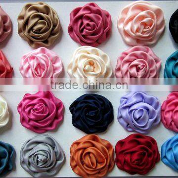 DIY 100% Handmade Beauty Rose Puff Flowers Hair Accessories Hair Flowers