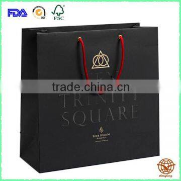 OEM Printed Chirstmas Carrier Bag with Rope Handle,Luxury Gift Bag