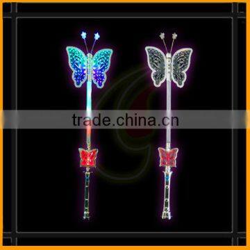 12 led flashing butterfly wand