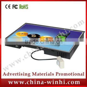 15 inch real 1080P wall mounted vending machine motion activated display USB SD TV advertising wall open frame monitor