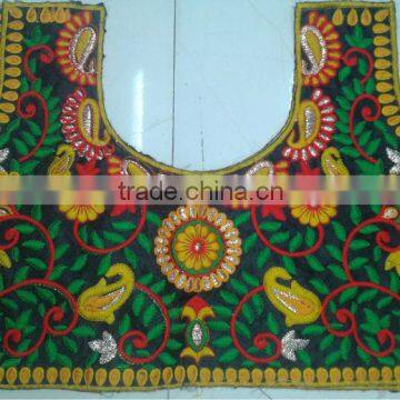 Flower Patch Embroidery Fabric for lady garment