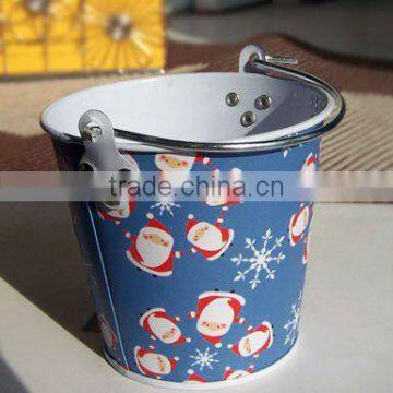 Mini Multicolour Tinplate Bucket Candy Box,High Quality Tin Bucket For Candy