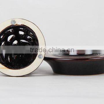 Wholesale Top Sell Pyramid Hollow Out Ceramic Incense Burner With Round Bottom