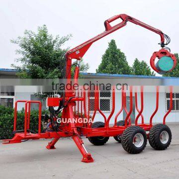 3T hydraulic crane trailer