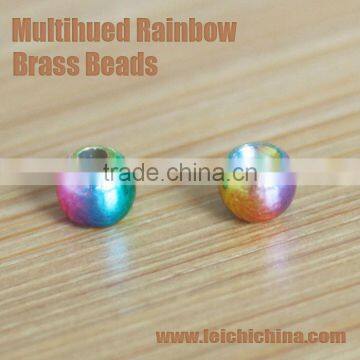 Top quality Rainbow fishing fly tying Brass beads