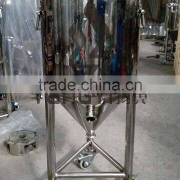 small brewery stainless steel beer fermenter