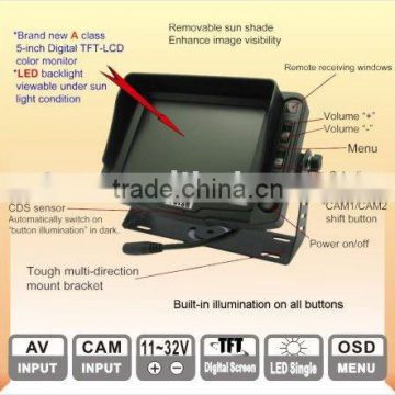 Digital TFT Lcd Monitor for car rear view system