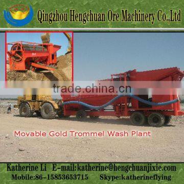 High Efficient Trommel Sieve Placer Gold Washing Machine