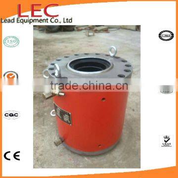 LEC Flat Concrete Slabs POST Tension Prestressed 800 Tons Hydraulic Hollow Jack photo-3
