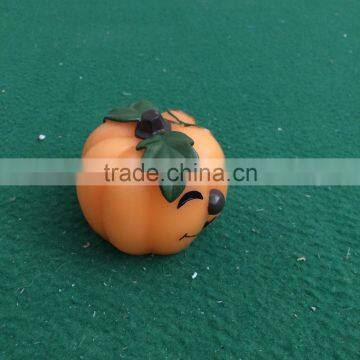 Led Pumpkin Wax Candle Halloween Day Led Candle Pumpkin Shaped Led Yellowe Flicking Candle for Halloween Decoration