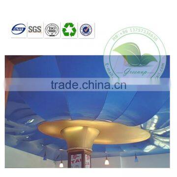 High Glossy Blue Soft PVC Film Decorative Ceiling