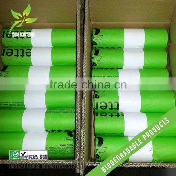100% Compostable Mater-Bi Cornstarch Eco Environment Friendly Garbage Bags photo-4