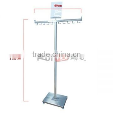 Single line metal cloth display holder