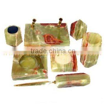 The Most Beautiful& Best Quality Cheap Price ONYX OFFICE SETS HANDICRAFTS photo-3