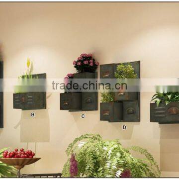 Dark Walnut Industrial Multi Function Wall Mounted Home Decor Antique photo-6