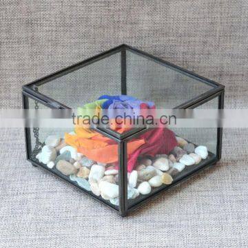 Presentation Box Single Small/ Photo Box /Christmas Candy Storage Containers Rectangular Clear Glass Box photo-5