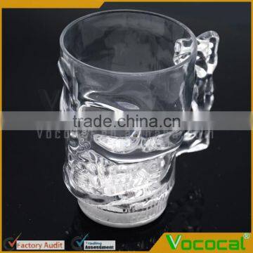 Flash Skulls Beer Stein Light Cup Luminous Wine Drinking Cup Halloween Decoration Bar Accessories photo-6