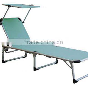 Outdoor folding Alum.Sun Lounge with havelock L92603