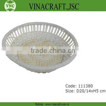 Natural bamboo basket from manufacturer