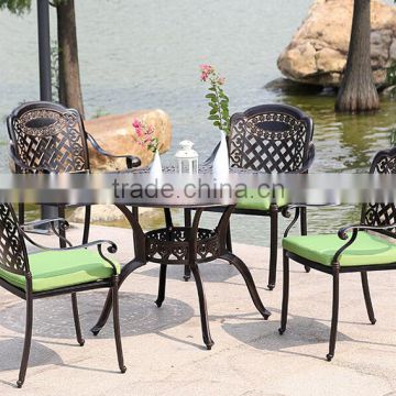 2015 Sigma Dinning Table and Chair Set Die Cast Aluminum Outdoor Furniture