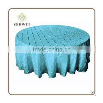 120 inch Pintuck Taffeta Round Tablecloth Tiffany Taffeta Tablecloths