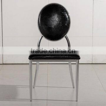 Cheap Round Back Stainless Steel Dining Chairs for Sale photo-2
