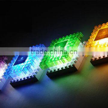 DIY Block Toy Photo Frame LED Table Lamp photo-4