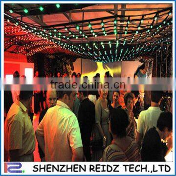 Indoor P50 / P80 / P100 mm Flexible led mesh for ceiling decoration