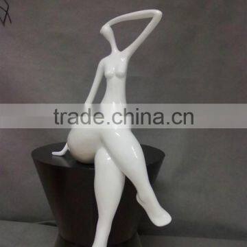 resin fat lady fat naked lady sculpture figure statue home art piece hotel decoration piece