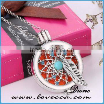 Fancy Perfume Locket Necklace Wholesale Aromatherapy Diffuser Necklace photo-3