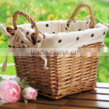 Shooting Props,rectangle Handmade Wicker Storage Basket photo-2