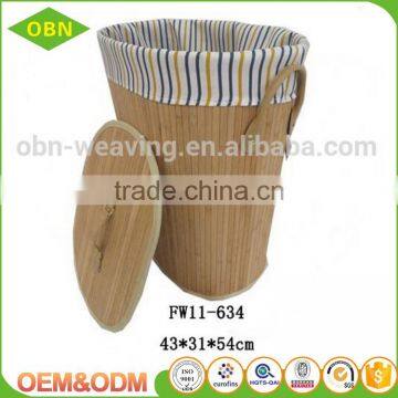 Bamboo Laundry Basket Collapsible Laundry Basket Dirty Clothes Storage photo-3