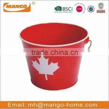 Colorful Festival Decorative Metal Paint Bucket